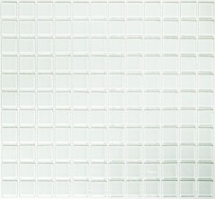 Mosaico de azulejos blanco con tinte verde mosaico de vidrio piscina mosaico piscina mosaico MOS60-0102