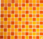 Mosaico de azulejos de vidrio mosaico amarillo naranja rojo mosaico MOS62-0802