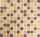 Mosaico marrón translúcido Mosaico de vidrio Cristal marrón BAÑO WC Cocina PARED MOS62-1302_f | 10 esteras de mosaico