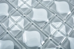 Muestra de mano mosaico azulejo gris translúcido 3D gris Red Dot Design BAD WC cocina PARED MOS68-0215_m