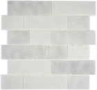 Mosaico de vidrio azulejos de mosaico viejo blanco claro gris albañilería enlace Bianco BAD WC cocina PARED MOS68-0139L