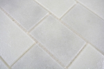 Muestra de mano mosaico azulejo translúcido blanco albañilería enlace Bianco BAD WC cocina WANDMOS68-0139L_m