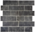 Mosaico de vidrio azulejos de mosaico antracita grafito negro mampostería compuesto Nero MOS68-0349L