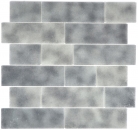 Azulejos de mosaico de vidrio antracita gris albañilería enlace Grigio MOS68-0259L