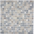 Mosaico de vidrio azulejos de mosaico de piedra crema gris GRIGIO BAÑO WC cocina PARED MOS91-0204