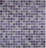 Mosaico de vidrio mosaico azulejo púrpura resina esmerilado mate BAÑO WC azulejo de la cocina - MOS92-1107
