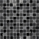 Piedra natural mosaico rústico azulejo mosaico de vidrio de mármol esmerilado de vidrio gris oscuro negro antracita azulejo backsplash baño cocina - MOS83-HQ29