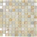 Piedra natural rústica cuarcita piedra natural mosaico azulejo mosaico de vidrio oro beige gris claro miel azulejo backsplash pared revestimiento cocina WC - MOS83-CR27