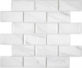 Mosaico de cerámica Metro Carrara mirada azulejos backsplash cocina splashback BAD ducha MOS26M-0203_f