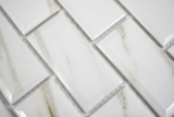 Muestra de mano cerámica mosaico Metro Calacatta backsplash cocina splashback BAD ducha MOS26M-0204_m