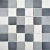 Azulejo de mosaico de cerámica antique blanco gris antracita antideslizante cocina baño azulejo MOS14-0123