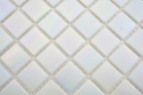 Muestra de mano de vidrio mosaico de vidrio iridio pared azulejo backsplash cocina baño MOS240-WA02-N_m