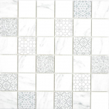 GLASS mosaico ECO Carrara mirada mosaico azulejo pared backsplash cocina cuarto de baño
