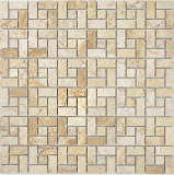 Mármol mosaico de azulejos de la rueda de chocolate pulido pared azulejos backsplash cocina baño ducha piso pared de la ducha - MOS88-B13
