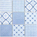 Mosaico de cerámica COOL azulejos de mosaico azul pared azulejos backsplash cocina cuarto de baño MOS22B-CB04_f