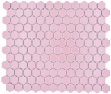 Mosaico de cerámica hexágono rosa antiguo brillante mosaico azulejos pared azulejos backsplash cocina cuarto de baño MOS11H-1111_f