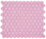 Mosaico cerámico hexágono rosa antiguo R10B plato de ducha azulejo suelo mosaico azulejos cocina baño MOS11H-1111-R10_f