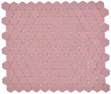 Cerámica mosaico hexágono clinker rojo R10B plato de ducha azulejo mosaico azulejos cocina baño piso MOS11H-0900-R10_f
