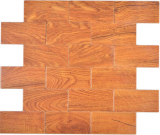 mosaico autoadhesivo papel de pared de vinilo aspecto madera roble metro cocina salpicadero azulejo backsplash