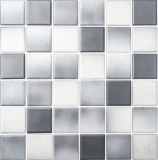 Azulejo de mosaico de cerámica GRIS MIX SLIP RESISTANT Antideslizante azulejo de cocina azulejo de baño - MOS16-2211-R10