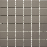 Azulejo de mosaico de cerámica de barro gris sin esmaltar RUGGED BATHROOM backsplash kitchen wall - MOS14B-0204-R10