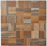 mosaico autoadhesivo azulejo ALU marrón metal madera aspecto oscuro azulejo espejo MOS200-2122
