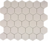 Mosaico de cerámica hexágono beige claro sin esmaltar MOS11B-1202-R10_f