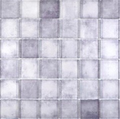Mosaico de vidrio mosaico azulejos pastel gris pared azulejo backsplash cocina baño - MOS88-0020