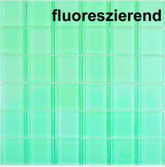 Mosaico de vidrio mosaico azulejos verde fluorescente pared azulejo backsplash cocina baño - MOS88-1005