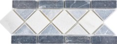 Borde de piedra natural gris blanco antracita travertino borde baño pared suelo cocina sauna salón - MOSBor-0226