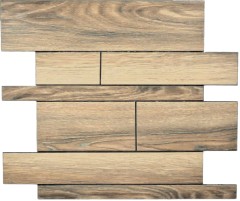 autoadhesivo paneles de pared aspecto madera marrón cocina salpicadero azulejo backsplash