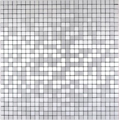 azulejo mosaico autoadhesivo metal aluminio plata mate cepillado azulejo salpicadero cocina MOS200-L5S