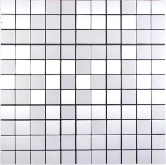 mosaico plateado autoadhesivo de aluminio para salpicaduras de cocina MOS200-L7S