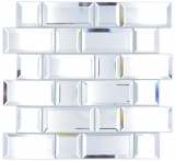 Mosaico de vidrio mosaico azulejos espejo plata mosaico azulejo espejo cocina ducha baño