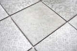 Muestra de mano retro vintage mosaico azulejo cerámica gris MOS22-CELLO_m