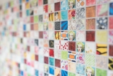Muestra de mano colorido mosaico azulejo retro vintage POP UP Marilyn Monroe cerámica MOS18D-1605_m