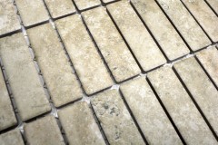 Muestra hecha a mano mosaico azulejo cerámica beige efecto piedra azulejo beige backsplash cocina MOS24-STSO67_m