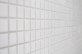 Muestra de mano mosaico azulejo cerámica BLANCO GLOSSY pared azulejo backsplash cocina ducha MOS18-0102_m