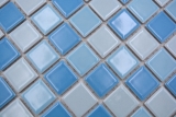 Muestra de mano piscina mosaico mosaico azulejo cerámica mezcla azul brillante BAD pared de ducha MOS18-0406_m