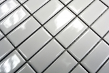 Muestra de mano mosaico azulejo cerámica barras blanco brillante azulejo backsplash cocina MOS24B-0101_m