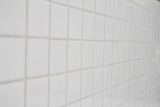 Muestra de mano mosaico azulejo cerámica blanco brillante azulejo espejo baño pared MOS16B-0101_m