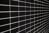 Muestra de mano mosaico azulejo cerámica varillas negro mate mosaico pared cocina splashback MOS24-0311_m
