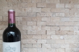 Muestra de mano mosaico pared de piedra Travertino piedra natural beige Ladrillo Splitface Chiaro Travertino 3D MOS43-46248_m