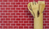 Muestra de mano mosaico azulejo espejo cuarzo compuesto piedra artificial Ladrillo Artificial rojo MOS46-ASMB4_m