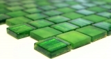 Muestra de mano mosaico azulejo Mosaico de vidrio translúcido Estructura de cristal verde claro esmerilado MOS78-CF83_m
