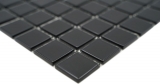 Muestra de mano mosaico azulejo Translúcido negro Mosaico de vidrio Cristal negro MOS60-0304_m
