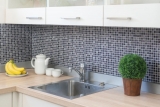 Muestra de mano mosaico azulejo translúcido púrpura mosaico de vidrio Cristal Resina púrpura púrpura mate BAÑO WC cocina PARED MOS92-1107_m