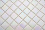 Muestra de mano vidrio mosaico de vidrio iridio pared azulejo backsplash cocina baño MOS58-0103_m