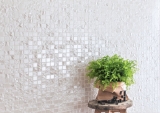 Muestra de mano mosaico de cerámica Bakú blanco mosaico azulejo pared azulejo backsplash cocina baño MOS14-0001_m