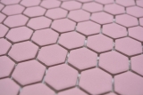 Muestra de mano cerámica mosaico hexágono rosa antiguo R10B plato de ducha azulejo suelo mosaico azulejo cocina baño MOS11H-1111-R10_m